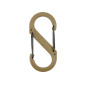 S-BINER® PLASTIC DUAL CARABINER, prérifarkas színű – 4-es méret S-BINER® PLASTIC DUAL CARABINER, prérifarkas színű – 4-es méret