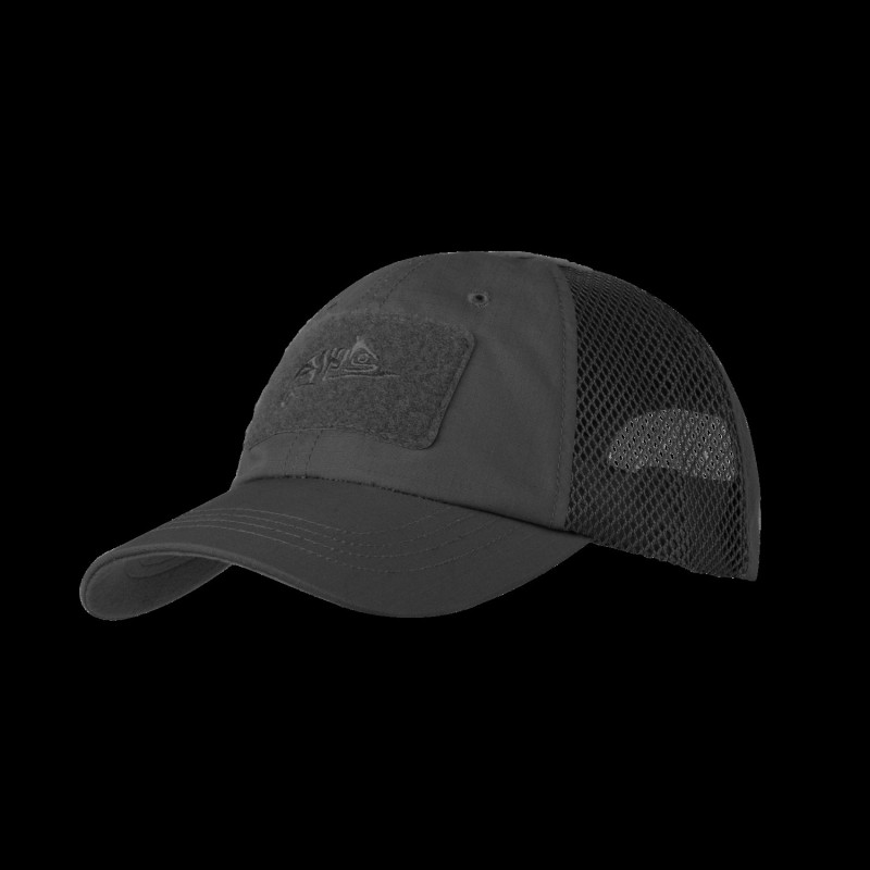 HELIKON BASEBALL VENT Cap with Velcro Adjustment, Ripstop - Black