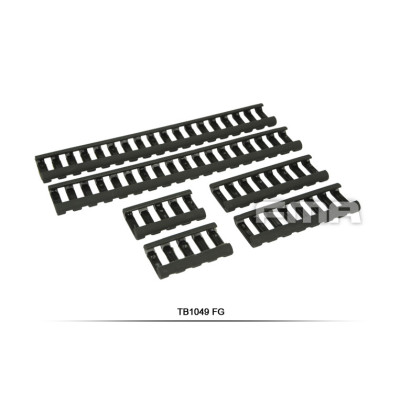 FMA gumilépcső Z70 RIS sínburkolat, 6 darab – Ranger Green