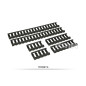 FMA Rubber Ladder Z70 RIS Rail Cover, 6 Pieces - Ranger Green FMA Rubber Ladder Z70 RIS Rail Cover, 6 Pieces - Ranger Green