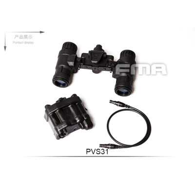 FMA PVS-31 NVG makett, LED-es megvilágítással – fekete
