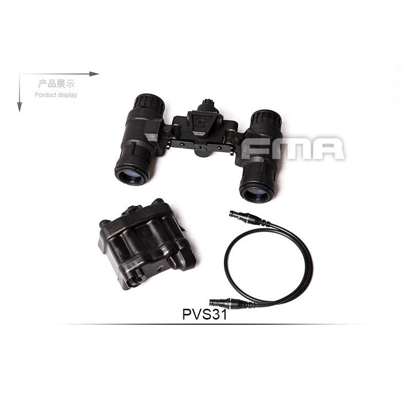 FMA PVS-31 NVG makett, LED-es megvilágítással – fekete FMA PVS-31 NVG makett, LED-es megvilágítással – fekete