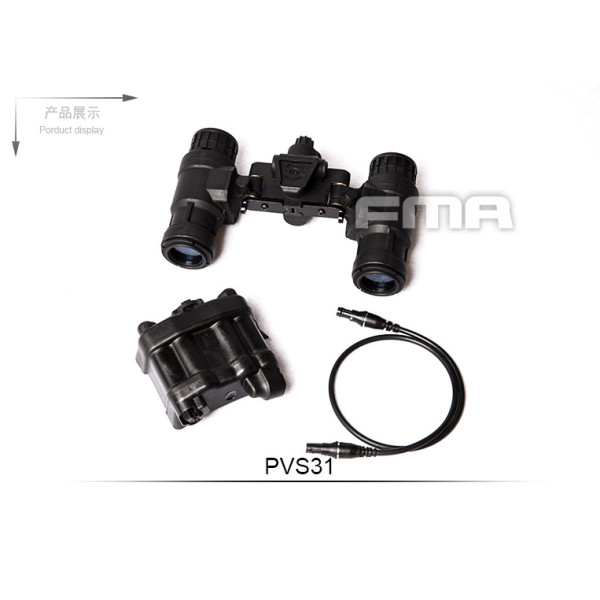 FMA PVS-31 NVG makett, LED-es megvilágítással – fekete