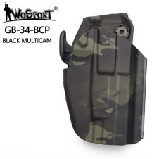 WST GB-34 univerzális pisztolytáska kompakt pisztolyokhoz, jobbkezesek számára – MC Black