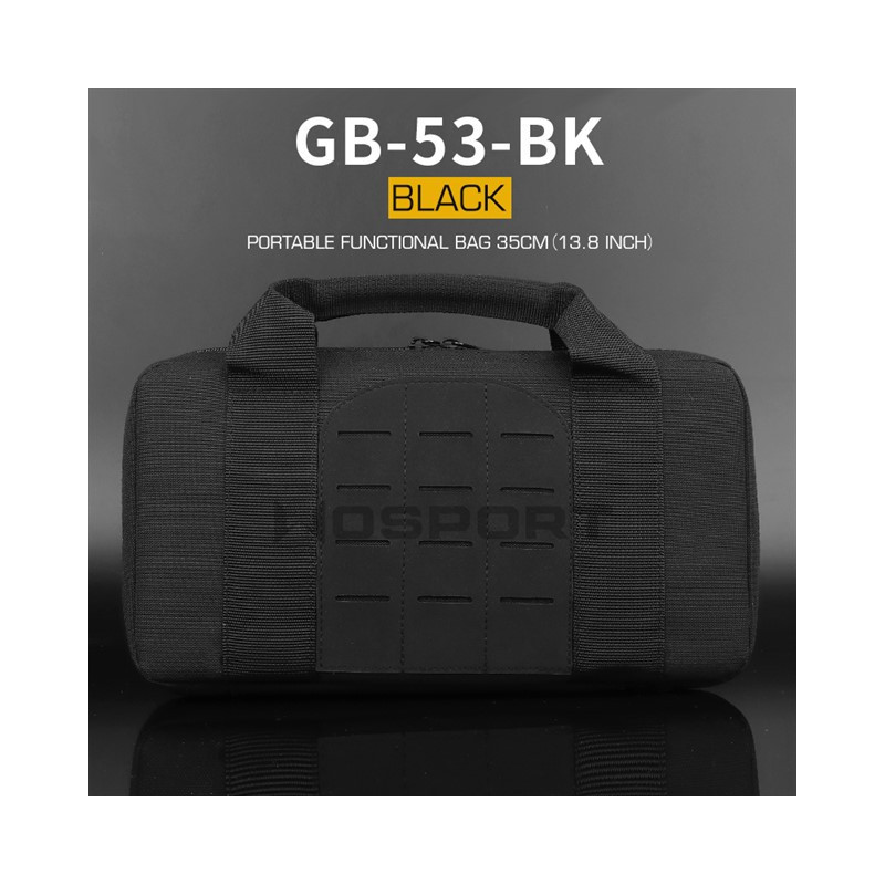 WST lézeres MOLLE fegyvertáska, 35 cm – fekete WST lézeres MOLLE fegyvertáska, 35 cm – fekete