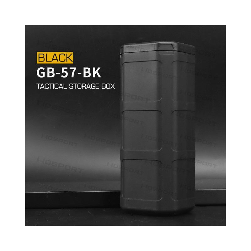 WST Tactical Storage Box, 16x6x6 cm - Black