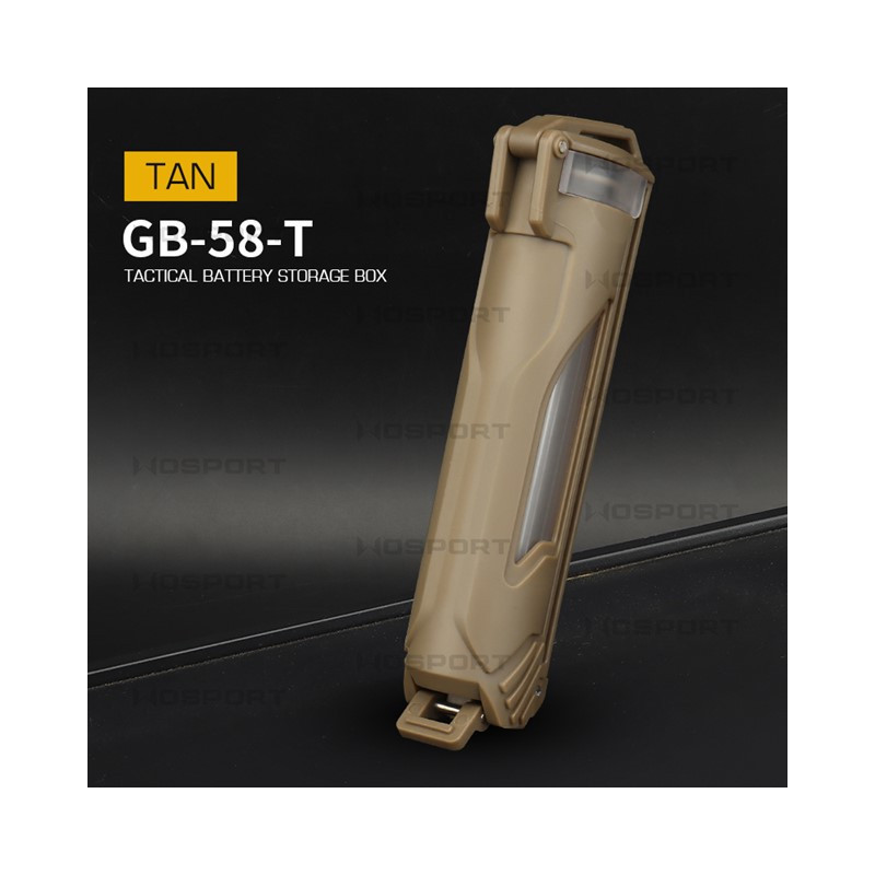 WST Tactical MOLLE akkumulátor-tárolódoboz – bézs