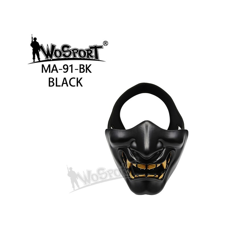 WoSporT PRAJNA SAMURAI Protective Airsoft Mask – Black | ANAREUS WoSporT PRAJNA SAMURAI Protective Airsoft Mask – Black | ANAREUS