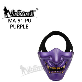 WoSporT PRAJNA SAMURAI Protective Mask – Violet | ANAREUS
