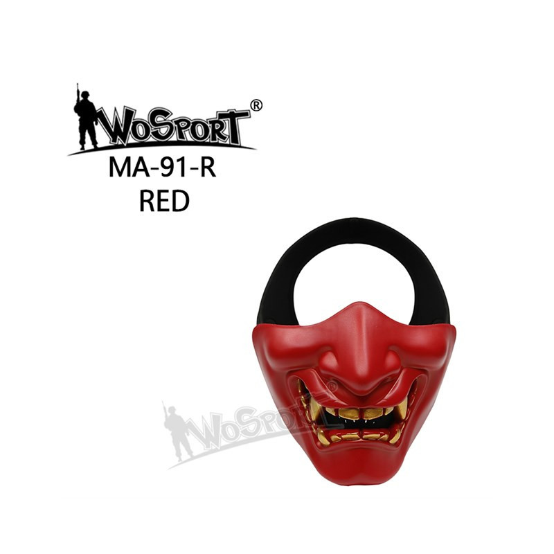 WoSporT PRAJNA SAMURAI Protective Mask – Red | ANAREUS WoSporT PRAJNA SAMURAI Protective Mask – Red | ANAREUS