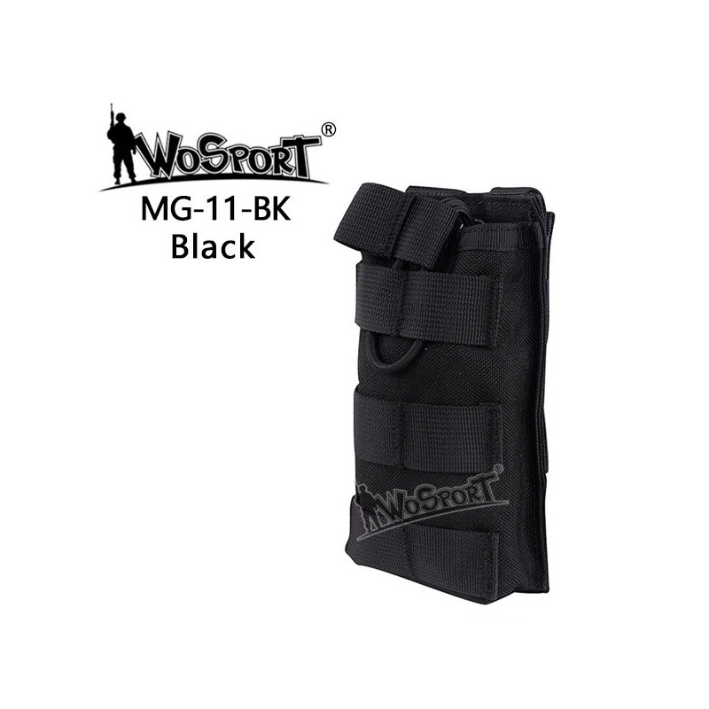 WoSporT MOLLE nyitott, egytárcás M4/AR15 tárhordozó – fekete | ANAREUS WoSporT MOLLE nyitott, egytárcás M4/AR15 tárhordozó – fekete | ANAREUS