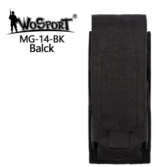 WoSporT MOLLE AR15 / M4 egytárcás zárt táska – fekete | ANAREUS