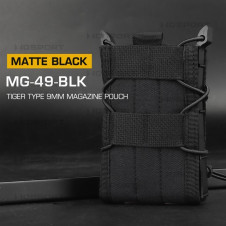WoSporT TIGER Type M4 / AR15 (5.56) Magazine MOLLE Pouch – Black