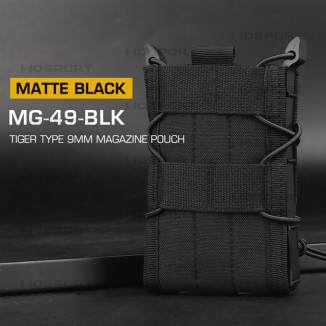 WoSporT TIGER M4 / AR15 (5,56) típusú tár MOLLE-táska – fekete