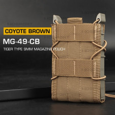 WoSporT TIGER M4 / AR15 (5,56) típusú tár MOLLE tok – Coyote