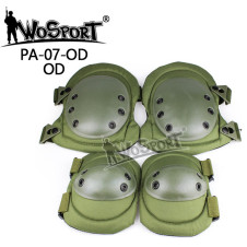 WoSporT SWAT Knee and Elbow Pads Set –  Olive Drab Green