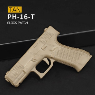 WoSporT G-Series Pistol 3D PVC Patch – Tan | ANAREUS
