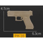 WST G-Series Pistol 3D PVC Patch – Tan WST G-Series Pistol 3D PVC Patch – Tan