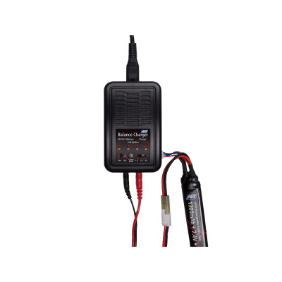 ASG AUTO-STOP Charger for Li-Pol, Li-Ion and Li-Fe S4, EU Version - Black