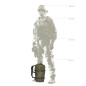 TT Tactical hátizsák MODULAR DAYPACK L 18 l – Zöld