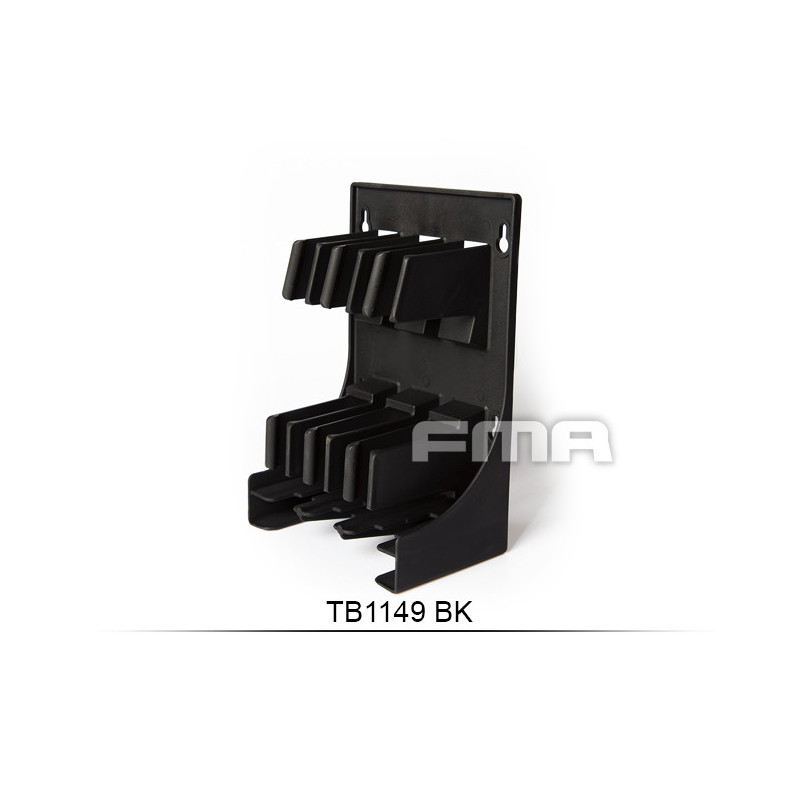 FMA Stand / Storage for 3 Magazines M4 / AR15 - Black FMA Stand / Storage for 3 Magazines M4 / AR15 - Black