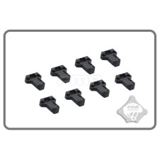 FMA Enlarged Magazine Pouch Pull Tabs, 8 pcs - Black