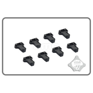 FMA Enlarged Magazine Pouch Pull Tabs, 8 pcs - Black