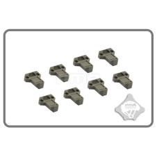 FMA Enlarged Magazine Pouch Pull Tabs, 8 pcs - Green