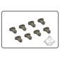 FMA Enlarged Magazine Pouch Pull Tabs, 8 pcs - Green