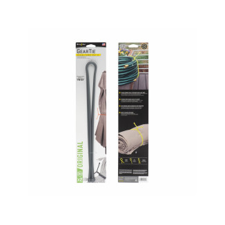 GEAR TIE® TWIST TIE, CHARCOAL - length 32"