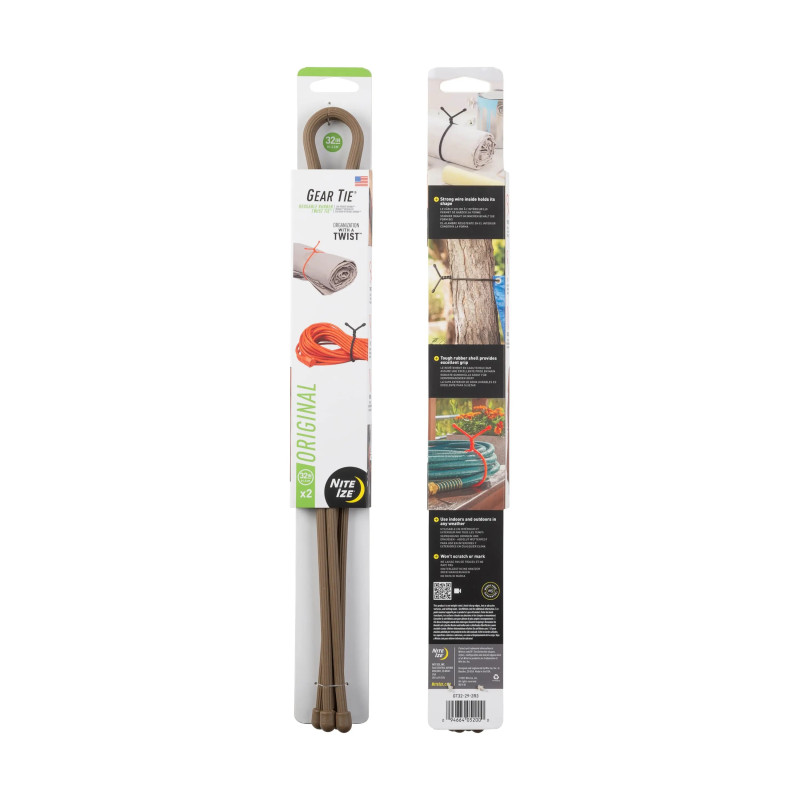 GEAR TIE® csavarószalag, prérifarkas színű – hossza 81 cm