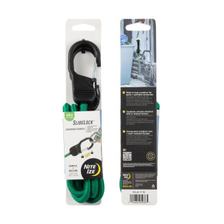 SlideLock® Carabiner Bungee - green