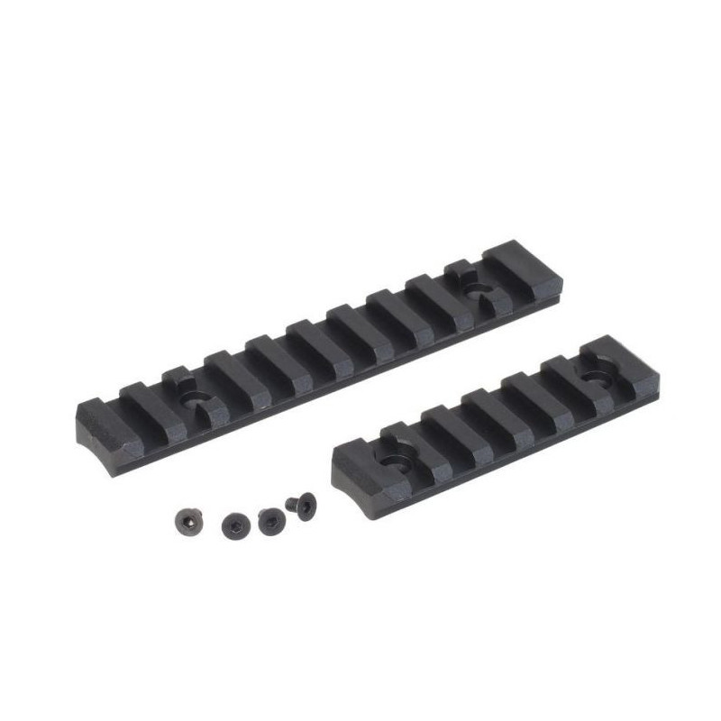 AA Set of RIS Rails for AAP-01 GBB, 10 / 6 Slots (2 Pieces) - Black