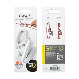 Figure 9® Rope Tightener, silver - large