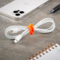 GEAR TIE® REUSABLE RUBBER TWIST TIE™ (2pcs), Yellow NEON - length 12"