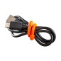 GEAR TIE® REUSABLE RUBBER TWIST TIE™ (2pcs), Black - length 18"