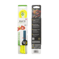 GEAR TIE® ÚJRAHASZNOSÍTHATÓ GUMI CSATOLÓKÖTŐ™ (2 db), NEON SÁRGA – hossz: 18"