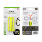 GEAR TIE® ÚJRAHASZNÁLHATÓ GUMI CSATOLÓKÖTŐ™ (2 db), NEON SÁRGA – hossz: 15 cm