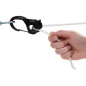 CamJam® XT™ alumínium kötélfeszítő + 3 m-es paracord, fekete – nagy méret