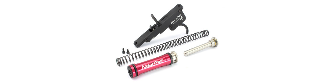 Internal parts and upgrade for airsoft TM AWS and Well MB44xx