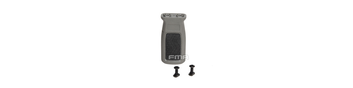 Handles for airsoft and sharp weapons on the M-LOK forend