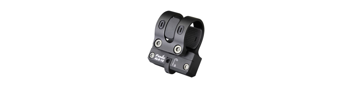 Mounting rings for optics and lamps on airsoft weapons