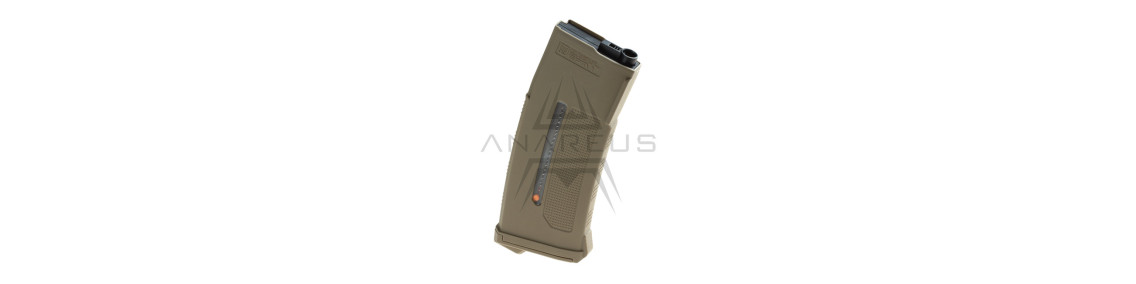 Spring mid-cap magazines for electric airsoft M4 / M16