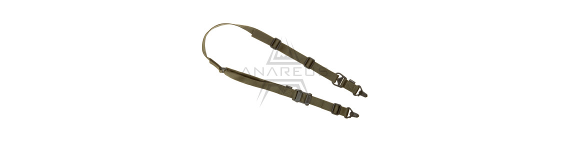 2 point straps on airsoft weapons